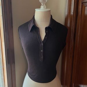 Polo Sweater Tank Top